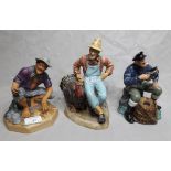 3 Royal Doulton Beachcomber Figures