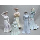 5 Coalport Figurines