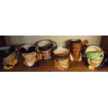 Collection of 6 Royal Doulton Toby Jugs