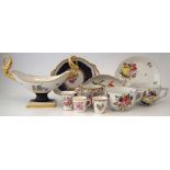 Collection of Continental porcelain, to include a Herend breakfast cup and saucer, another cup, a