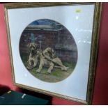 Two framed prints to include signed limited edition print "Cocks Only" after Alexander Charles Jones