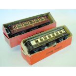 Hornby Series O gauge, a No.2 Special Pullman coach 'Grosvenor', together with a No.2 LMS saloon