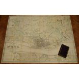 LIVERPOOL, BENNISON (JONATHAN) A Map of the Town and Port of Liverpool, large engraved map by J.