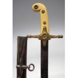1831 pattern General Officers Mameluke   with etched warranted blade bearing George V crest, gilt