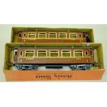 Hornby Series O gauge, two No.2 Saloon coaches No.137 in LNER brown livery, boxed. (2)