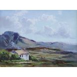 Anne Primrose Jury R.U.A. (1907-1995),  Rural view with cottage, signed, oil on board, 24.5 x 31.