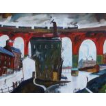 William Turner F.R.S.A., R.Cam.A. (1920-2013),  "Railway Road", signed, titled on verso, oil on