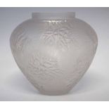 Lalique vase, moulded with Eterel pattern, moulded mark to base, 14.5cm high   Condition report: