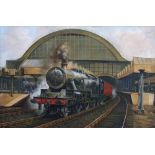 John Lewis Chapman (b.1946-),  "Manchester Central Station", signed and dated '70, oil on canvas,