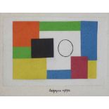 Edward Rogers (1911-1994),  Abstract studies, signed and dated 4/3/62, gouache and pencil, various