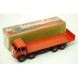 A Dinky Foden Flat Truck  with tailboard,   No. 503, red coachwork, boxed      Condition Report