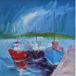 Jolomo, John Lowrie Morrison (b.1948),  "Summer Light, Tarbert", signed, titled and dated 2007 on