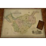 Cheshire. Swire (W. & Hutchings W.F.), A Map of the County Palatine of Chester, Divided into