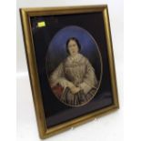 Portrait of a Victorian lady. Condition report: see terms and conditions