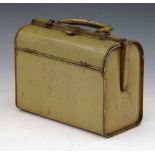 Huntley & Palmers biscuit tin in the form of leather Gladstone bag, width 21.5cm. Condition