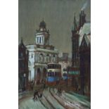 Arthur Delaney (1927-1987), "High Street, Sheffield", signed, titled and dated 1975 on gallery label