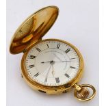 18ct gold cased hunter pocket watch by S Alexander & Son, Coventry, chronometer maker to The