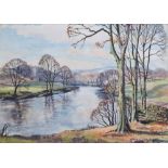 Walter Cecil Horsnell (1911-1997), "The River Wharfe near Bolton Abbey, North Yorkshire", signed,