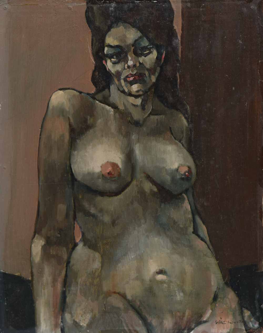 William Turner F.R.S.A., R.Cam.A. (1920-2013), Nude, signed and dated '71, titled on verso, oil on