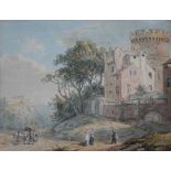 Paul Sandby R.A. (British, 1731-1809), "The Castle", titled on gallery label verso - 'Thomas Agnew &