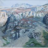 David Olham Crone, 20th century, "Glyder Fawr and Glyder Fach", signed and dated '95, titled on