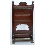 Victorian mahogany six division snooker/stick stand.