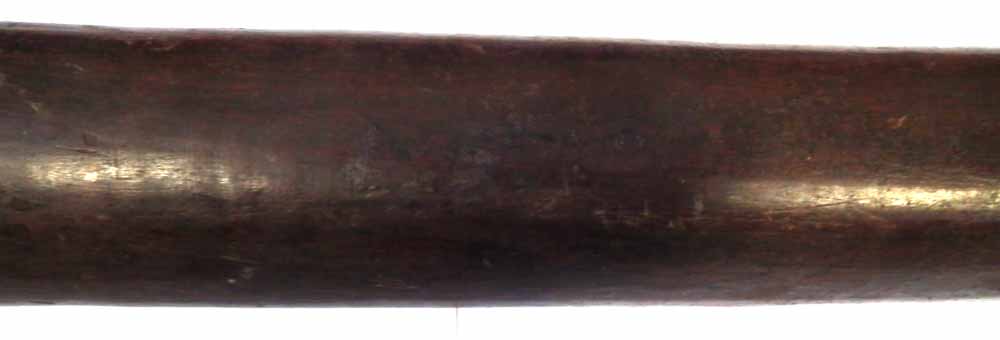 Polyenesian paddle war club probably Tongan, carved from dence hardwood, with square section grip - Image 4 of 11