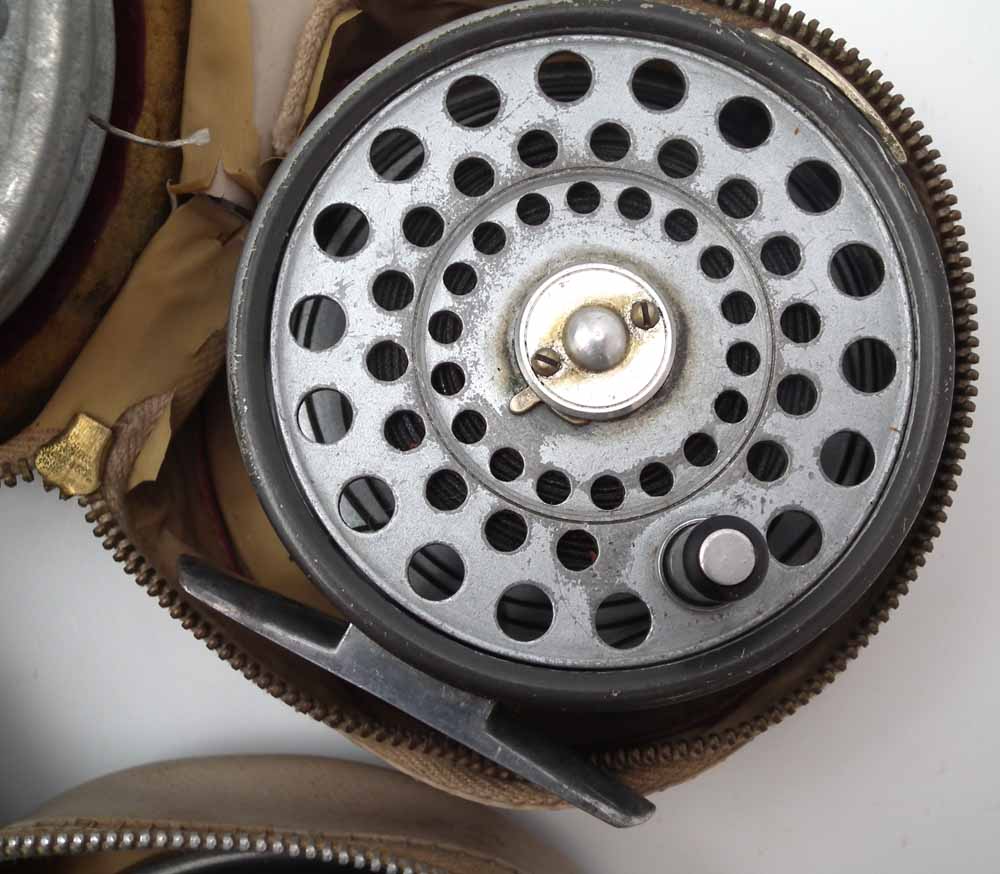 Hardy Marquis #8/9 reel, also a L.R.H. Lightweight 3" reel both with cases and spare spools. - Image 2 of 6