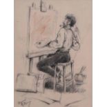 Franco Matania (1922-2006), Portraits, signed, unframed, coloured chalks and ink, various sizes 41.5