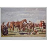 After Sir Alfred James Munnings P.R.A. (1878-1950), "The Red Prince Mare", signed in pencil in the