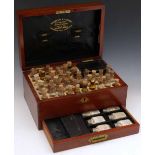 Late Victorian mahogany homeopathic medicine chest by Thompson & Capper, Homeopathic Chemists, the