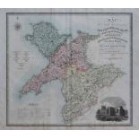 C & J Greenwood, Map of the North West Circuit of The Principality of Wales, comprising the Counties