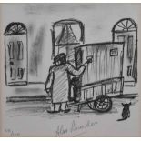 After Alan Lowndes (1921-1978), "The Organ Grinder", signed and numbered 58/100 in pencil in the