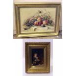 Two oil paintings, Still Life F. Latham and Bubbles E. W. Francis, 1906. Condition report: see terms