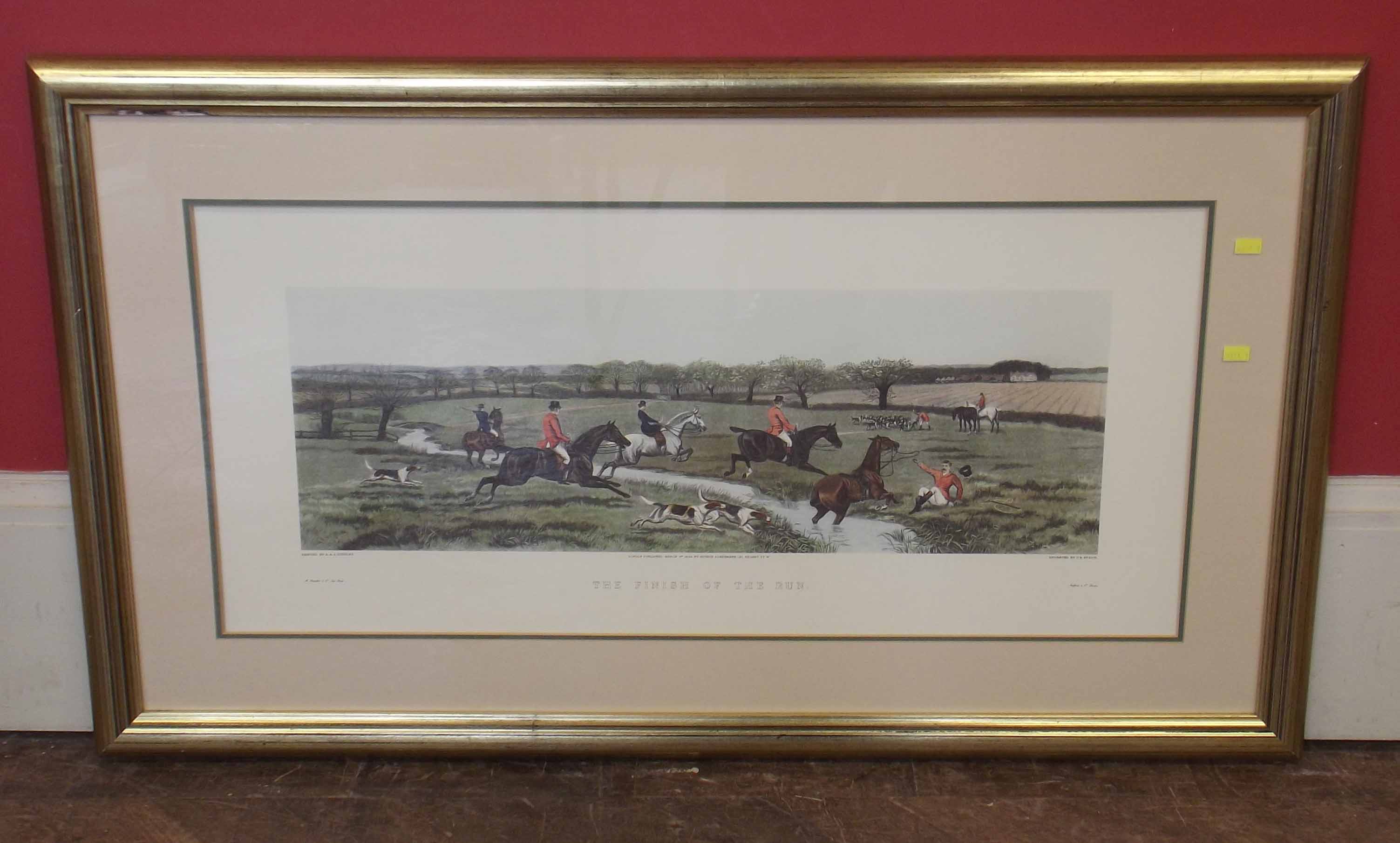 After Douglas - "The Finish of the Run", framed print. Condition report: see terms and conditions