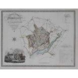 Assortment of various unframed maps by C & J Greenwood to include Monmouth; Worcester;