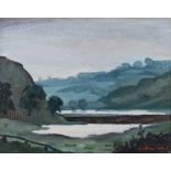 William Turner F.R.S.A., R.Cam.A. (1920-2013),  "Clark Green", signed, titled on verso, oil on