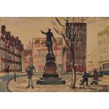 William Turner F.R.S.A., R.Cam.A. (1920-2013),  "The Square, Manchester", signed, titled on verso,