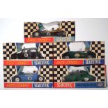 Five boxed Scalextric models, to include Race Tuned C78 Cobra, C7 Mini Cooper, C10 Super Javelin,