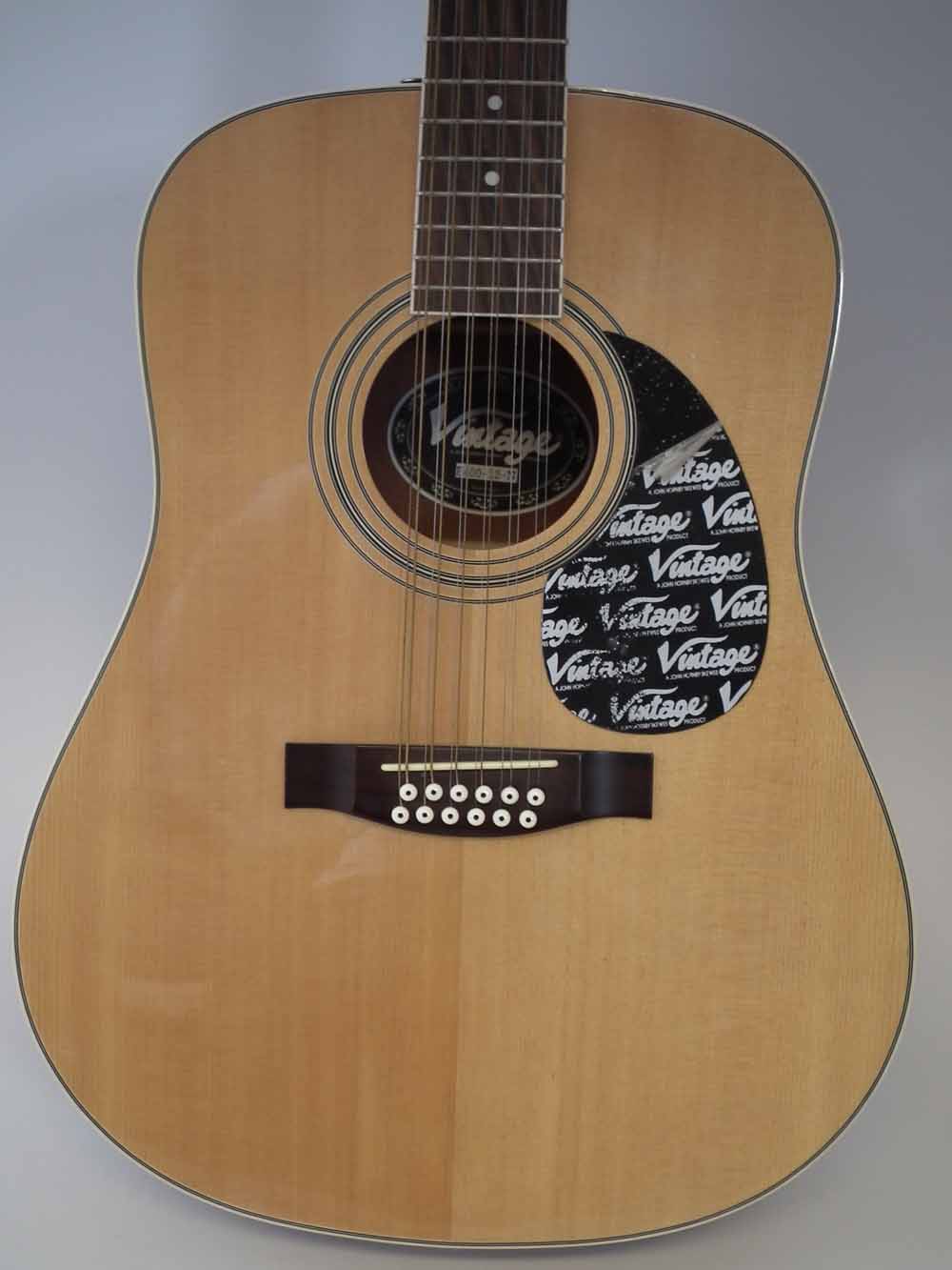 Vintage 12 String dreadnought guitar, serial number E400-12-N with mahogany back and sides. - Image 2 of 7