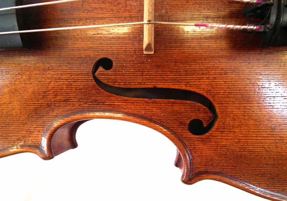 Carlo Storioni violin,   labelled 'Carlo Storioni, Cremonensis Faciebat 1890', with two piece - Image 11 of 15