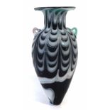 Roman marbled glass twin handled bottle  10cm high     Condition report: no damages, in excavated