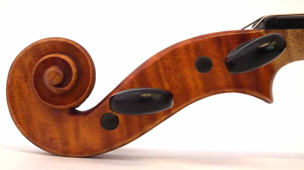 Carlo Storioni violin,   labelled 'Carlo Storioni, Cremonensis Faciebat 1890', with two piece - Image 5 of 15