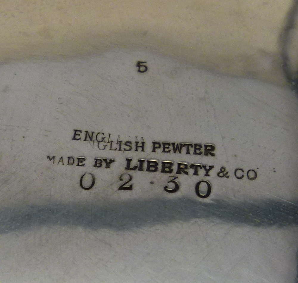 English Pewter made by Liberty & Co fruit bowl, 0230, after the design of Archibald Knox, overall - Image 2 of 4