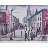 After Laurence Stephen Lowry (1887-1976),   "The Fever Van", signed in pen in the margin, with