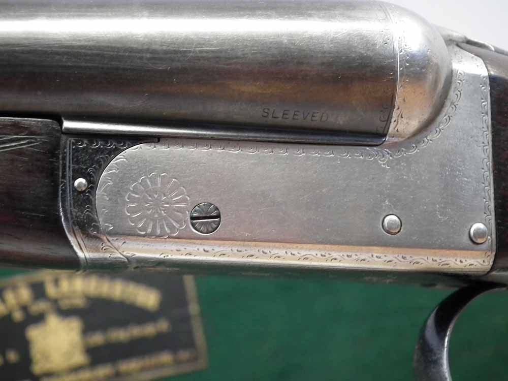 12 bore box lock ejector side by side shotgun, serial number 14181, with sleeved 28 inch barrels, - Image 2 of 12