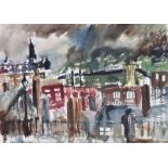 William Turner F.R.S.A., R.Cam.A. (1920-2013),  "Stockport", unsigned, watercolour, 32 x 45.5cm.;