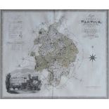 C & J Greenwood, Map of the County of Warwick, from an Actual Survey made in the year 1821 by C &