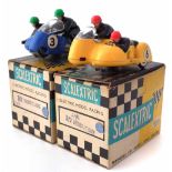 Two boxed Scalextric B/2 Hurricane bikes and sidecars, (2)     Condition report: Flaking and wear to