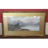 Annie M. Parson Loch Leven watercolour. Condition report: see terms and conditions